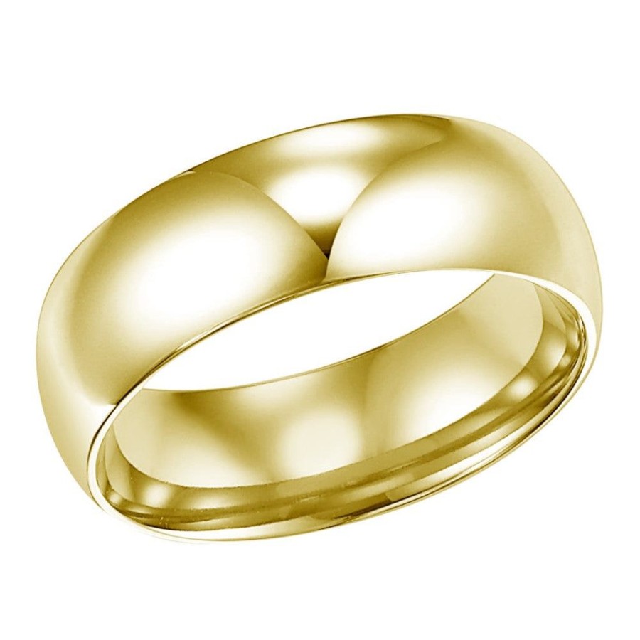 Jewelry Frederick Goldman | 14K Plain Gold Wedding Band 7Mm