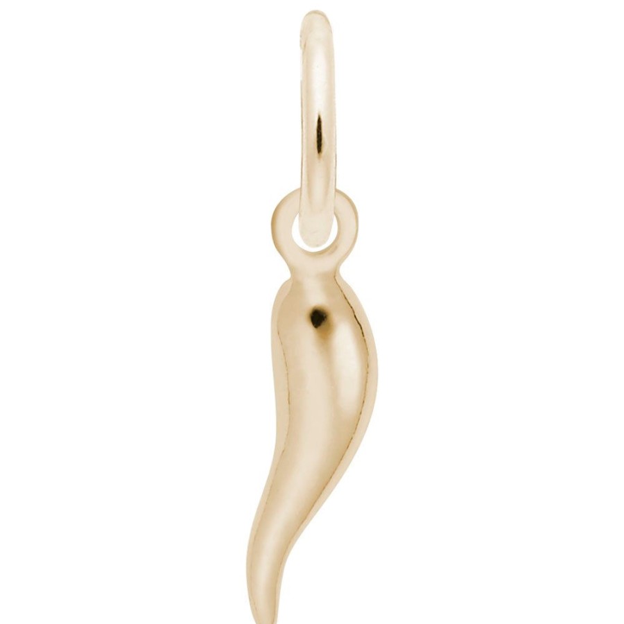 Jewelry Rembrandt | 14K Yellow Gold Small Italian Horn Charm