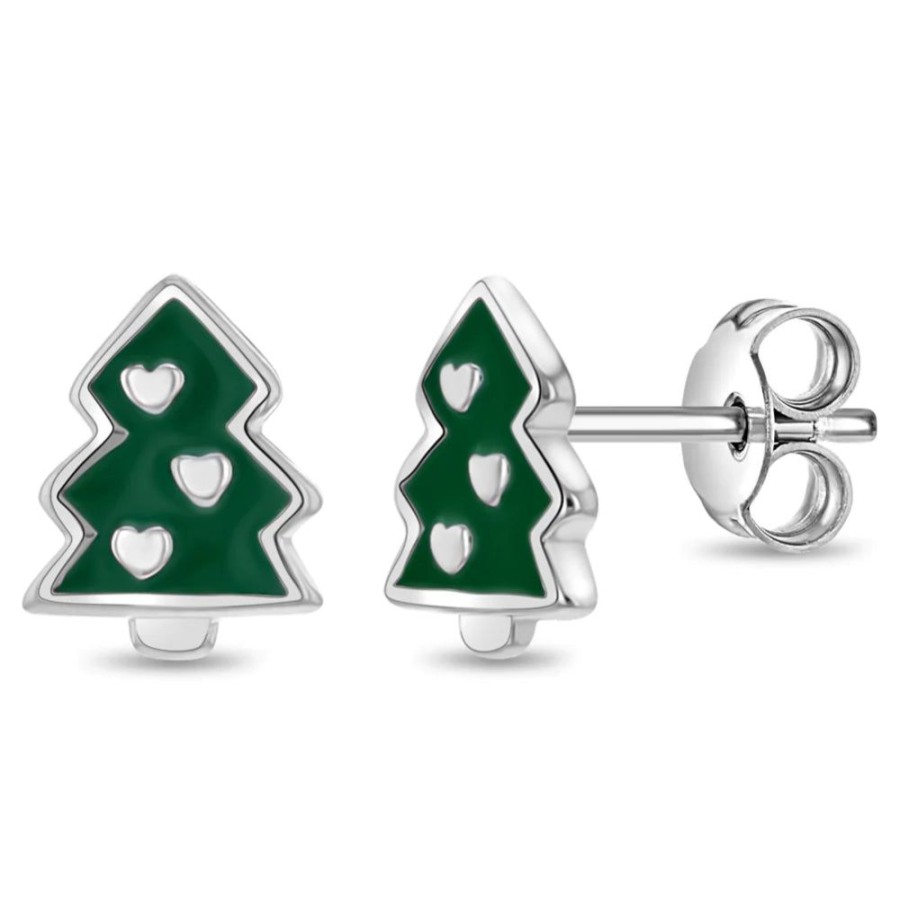 Gifts Smyth Jewelers | Festive Christmas Tree Girls Earrings