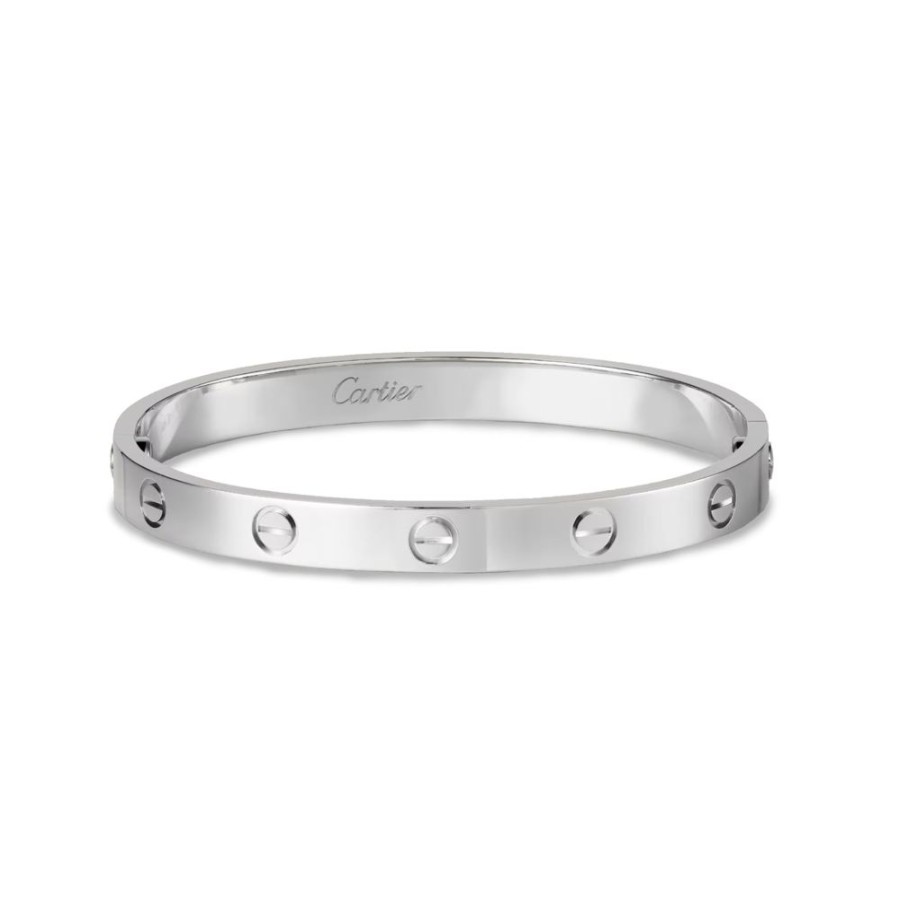 Jewelry Smyth Jewelers | Estate Cartier 18K White Gold Genuine Love Bracelet