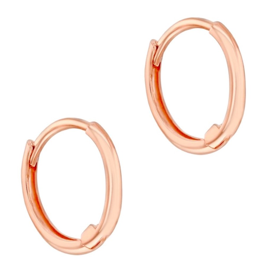 Jewelry Smyth Jewelers | Children'S 14K Rose Gold Polished Endless Hoop Earrings