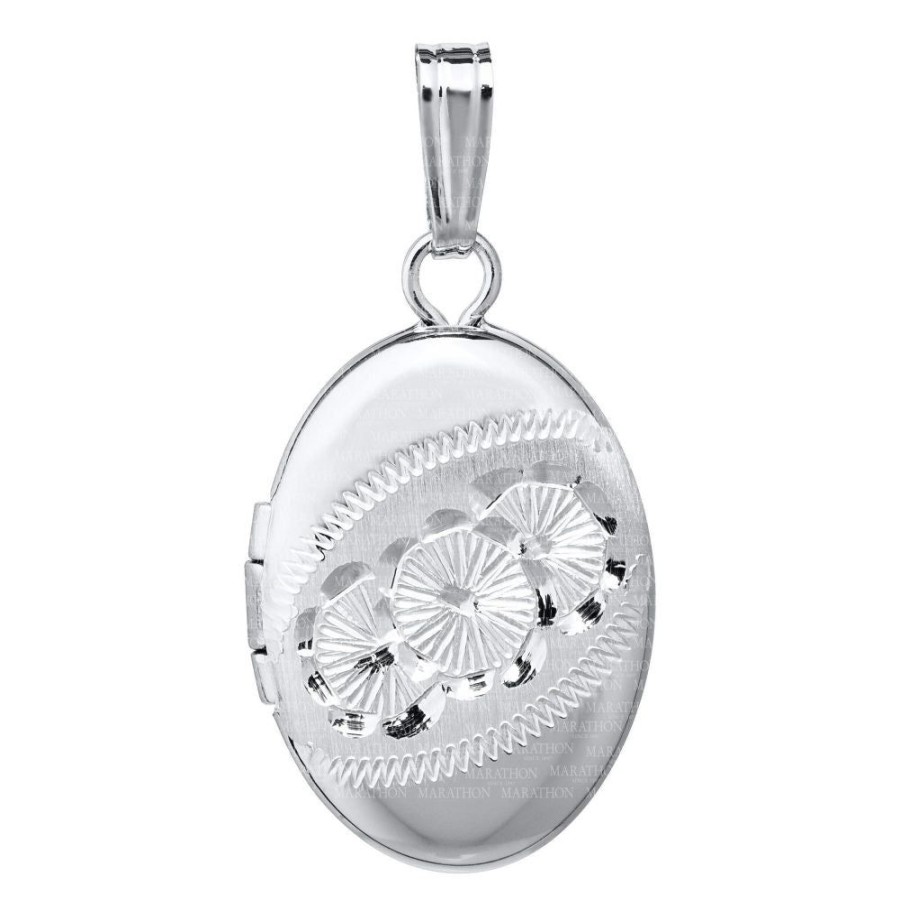 Jewelry Smyth Jewelers | Sterling Silver Children'S Oval Locket