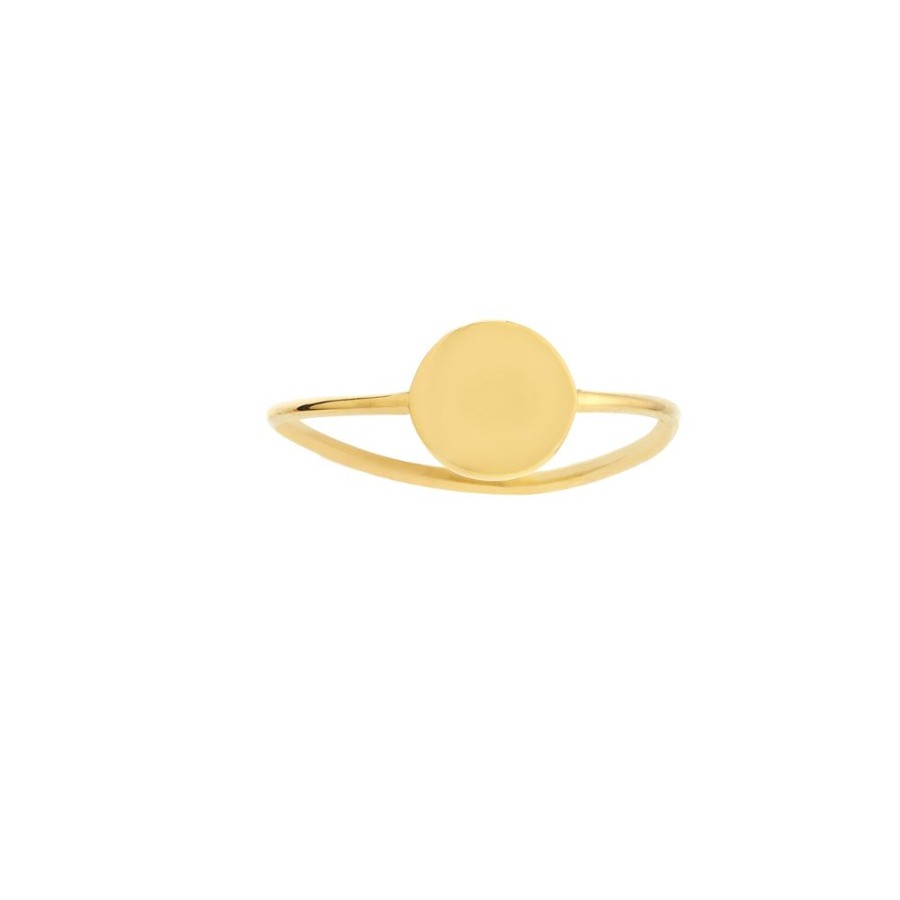 Jewelry Smyth Jewelers | 14K Engravable Disc Wire Ring