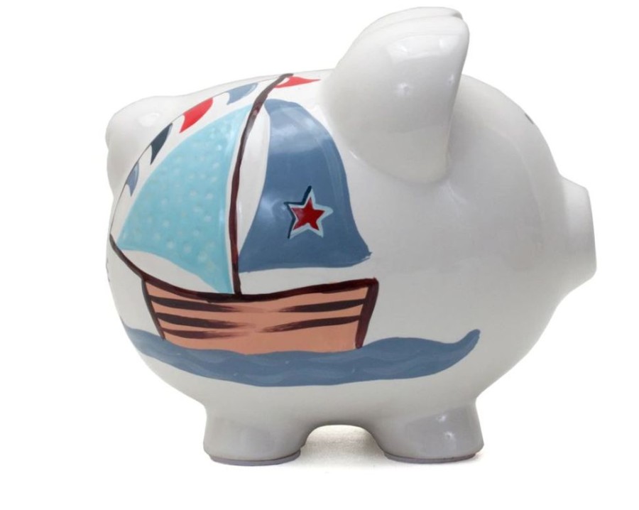 Gifts Smyth Jewelers | Large Nautical Piggy Bank