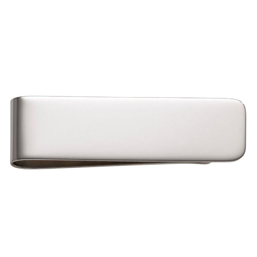 Gifts J T Inman | Sterling Silver Slim Plain Money Clip