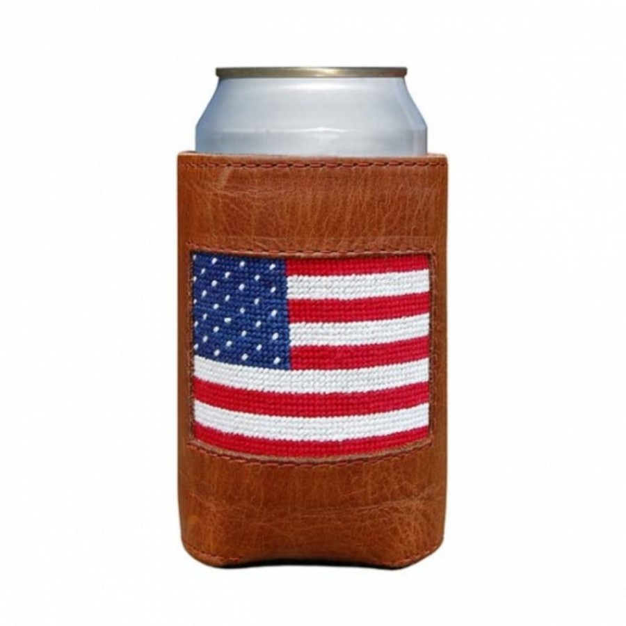 Gifts Smathers u0026 Branson | Smathers & Branson American Flag Needlepoint Can Cooler