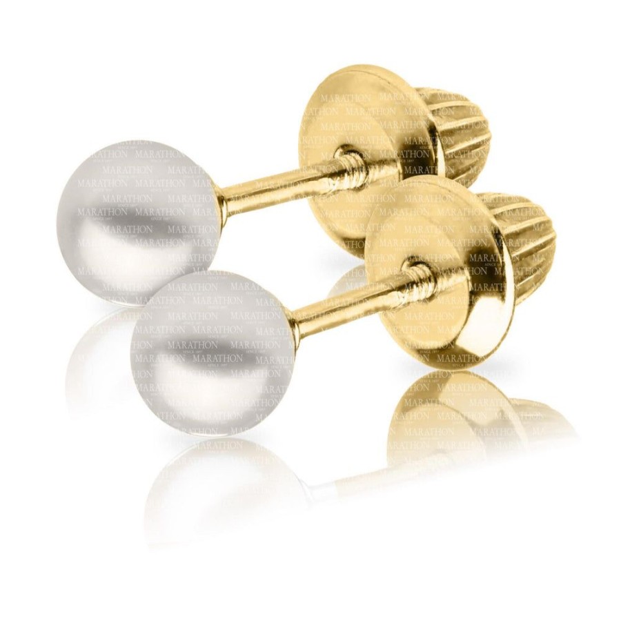 Jewelry Smyth Jewelers | 14K Children'S Pearl Studs Earrings