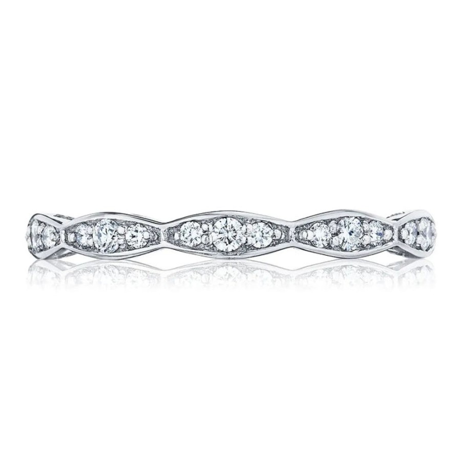 Jewelry Tacori | Tacori 18K Sculpted Crescent Marquise Design Wedding Band