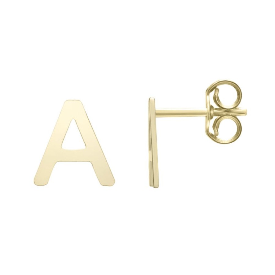 Jewelry Smyth Jewelers | Gold Initial Stud Earring - 14Kt