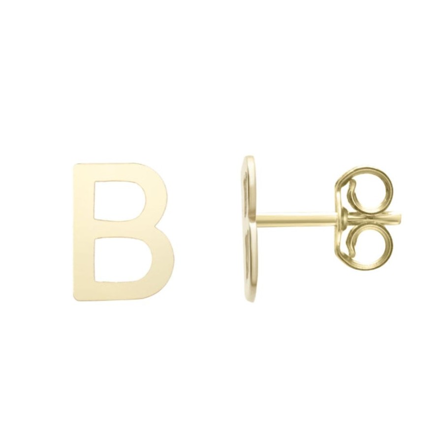 Jewelry Smyth Jewelers | Gold Initial Stud Earring - 14Kt