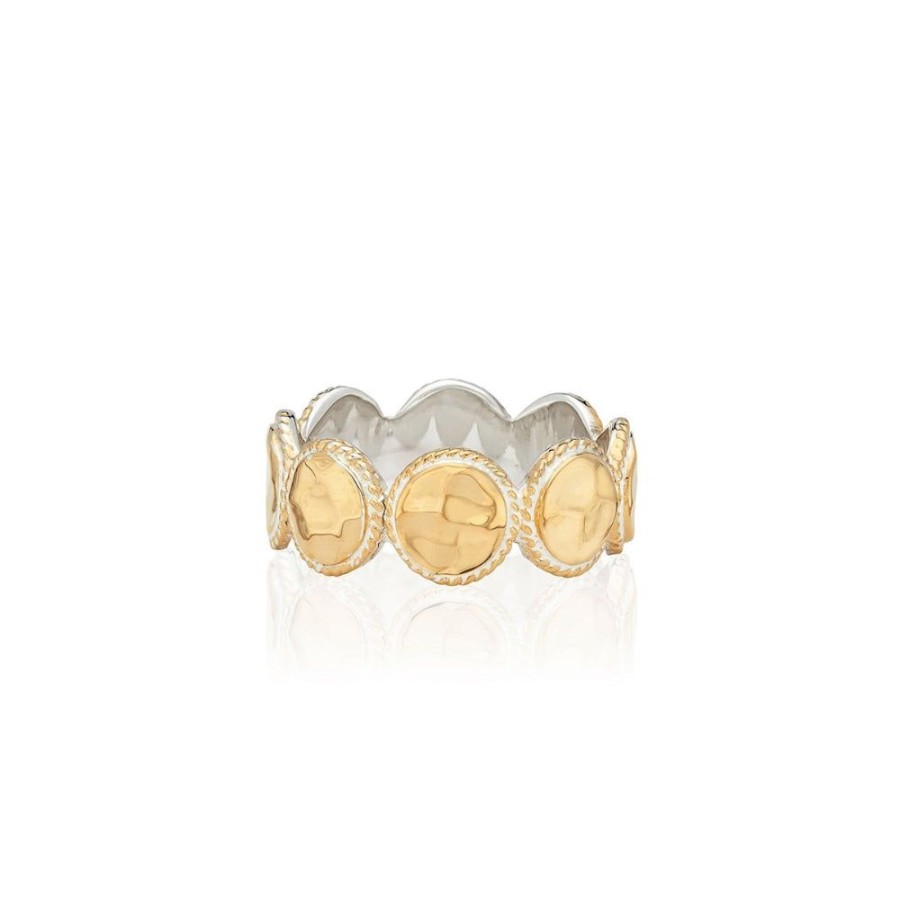 Jewelry Anna Beck | Anna Beck Hammered Multi Disc Ring