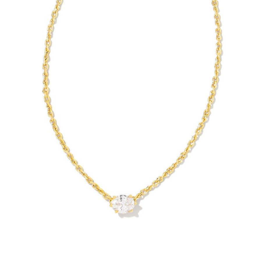 Jewelry Kendra Scott | Kendra Scott Cailin Gold Crystal Pendant Necklace