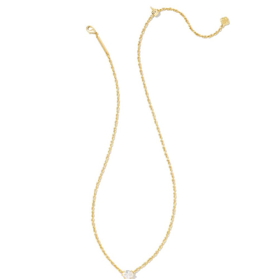 Jewelry Kendra Scott | Kendra Scott Cailin Gold Crystal Pendant Necklace