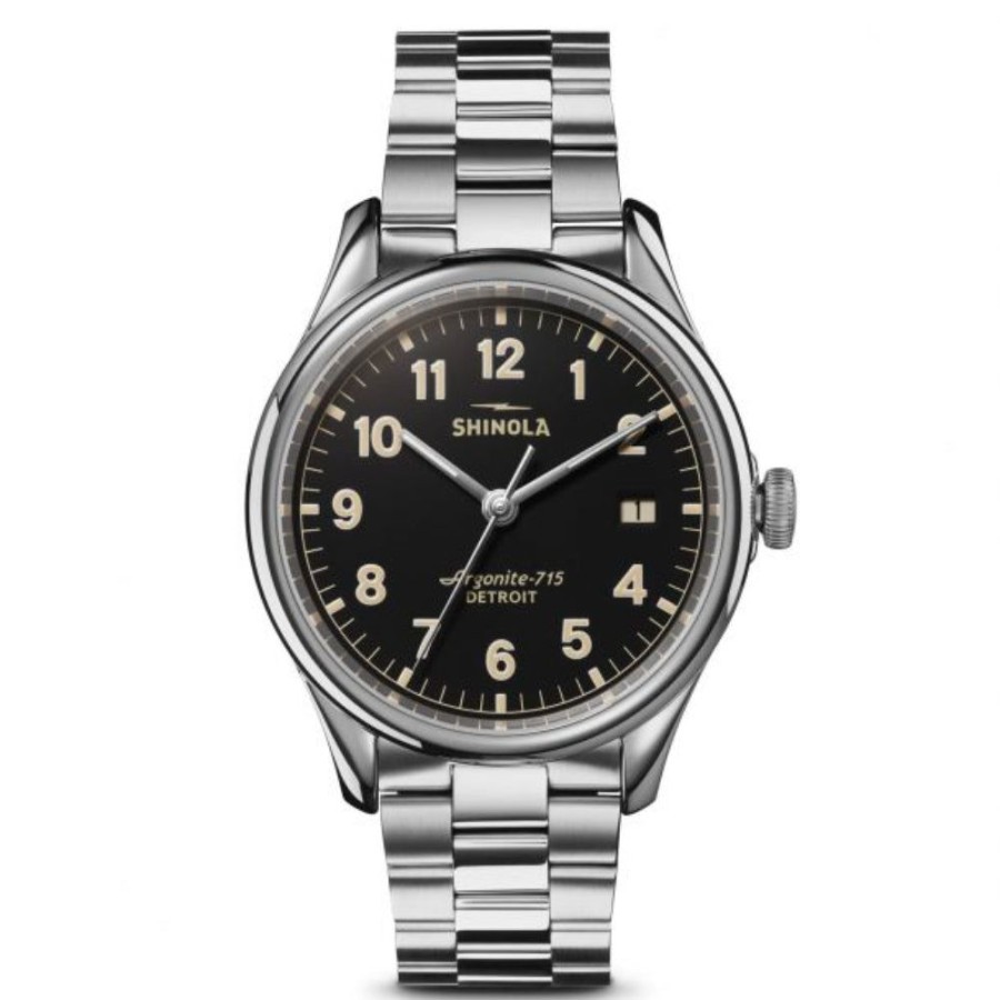 Timepieces Shinola | Shinola Gents 38Mm Vinton - Black Dial