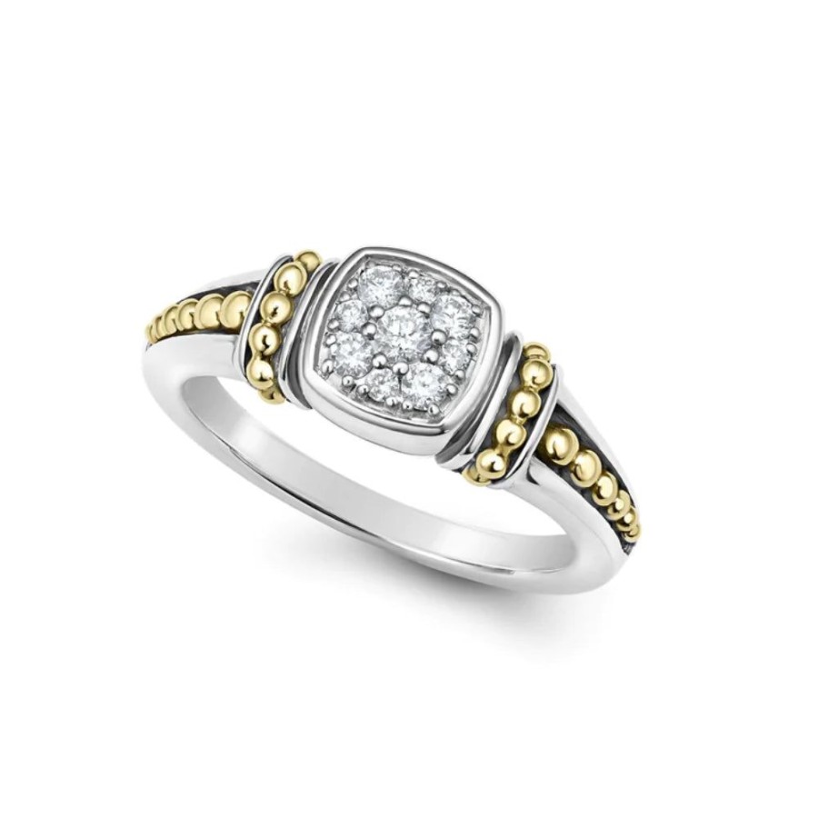 Jewelry Lagos | Lagos Rittenhouse Two-Tone Diamond Ring