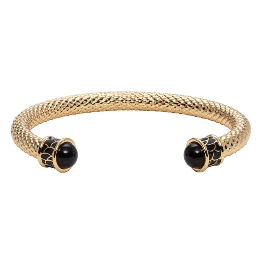 Jewelry Halcyon Days | Halcyon Days Salamander Gold Torque Bangle