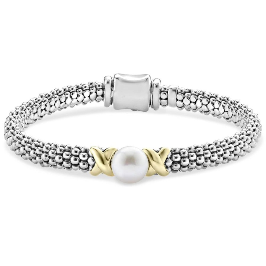 Jewelry Lagos | Lagos Luna Gold X Pearl Caviar Bracelet