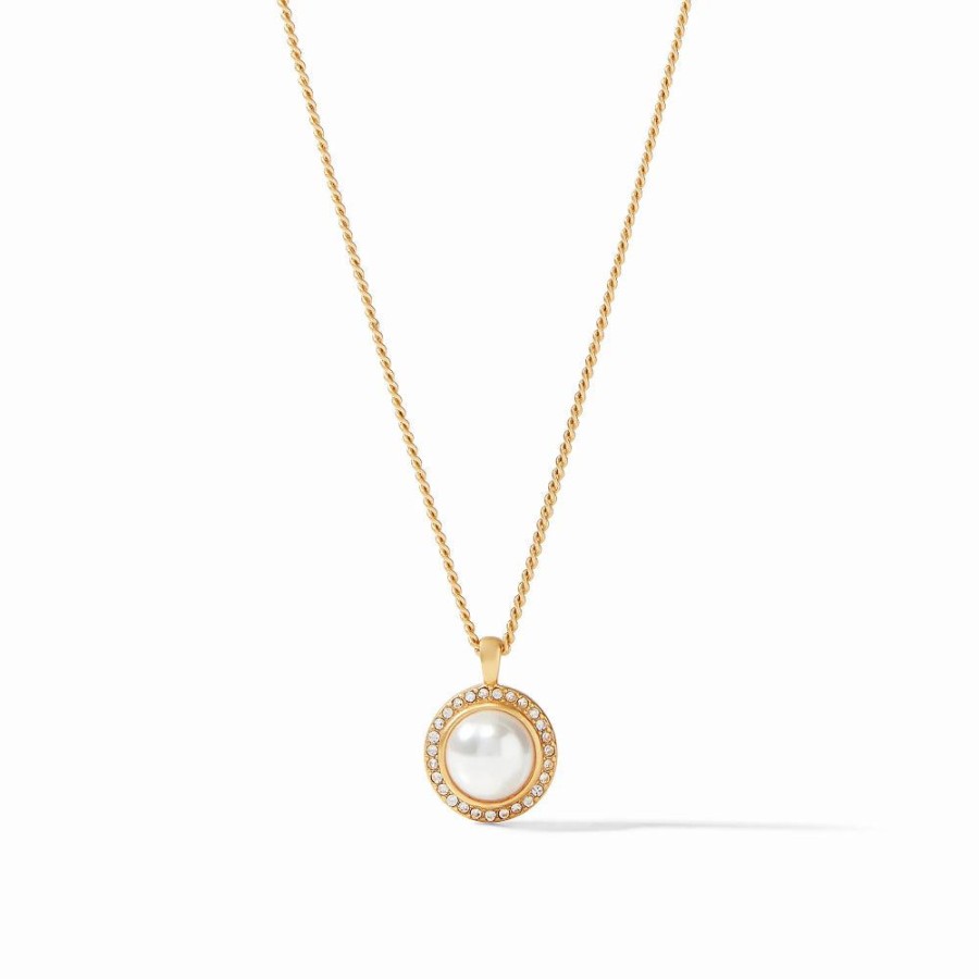 Jewelry Julie Vos | Julie Vos Odette Pearl Solitaire Necklace