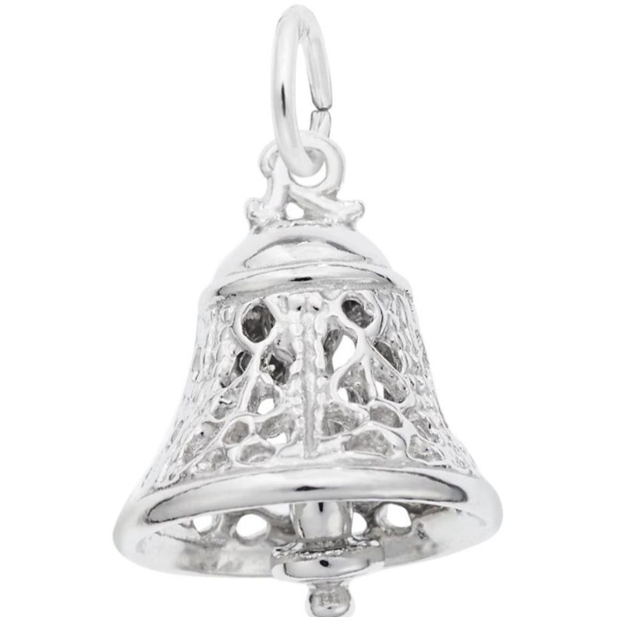 Jewelry Rembrandt | Sterling Silver Filigree Bell Charm