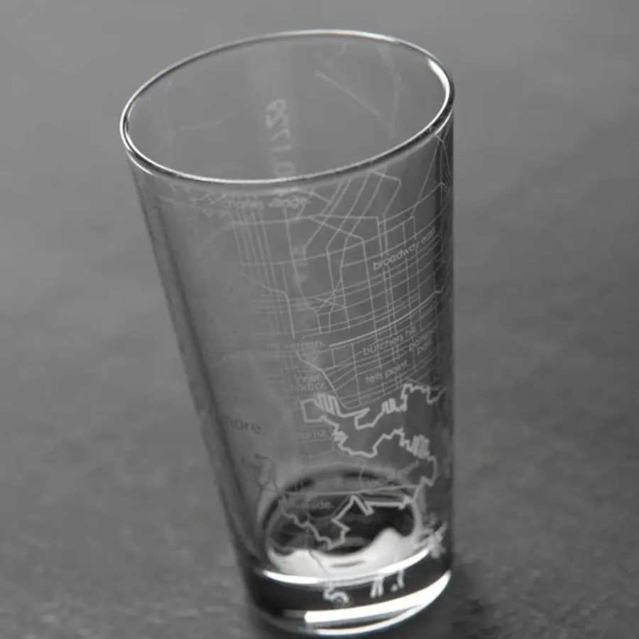 Gifts Well Told | Well Told Baltimore Maryland Map Pint Glass