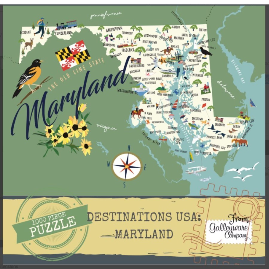 Gifts Galleyware | Maryland 1000 Piece Jigsaw Puzzle