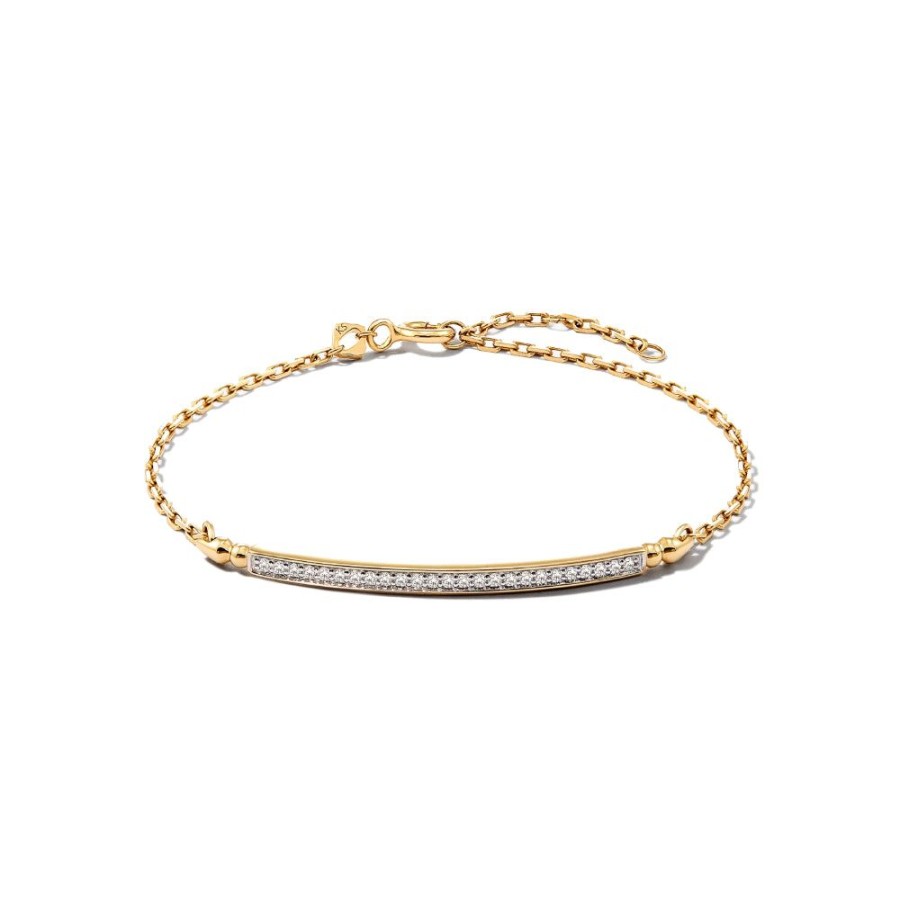 Jewelry Kendra Scott | Kendra Scott Ott 14K Gold Delicate Bracelet In White Diamond