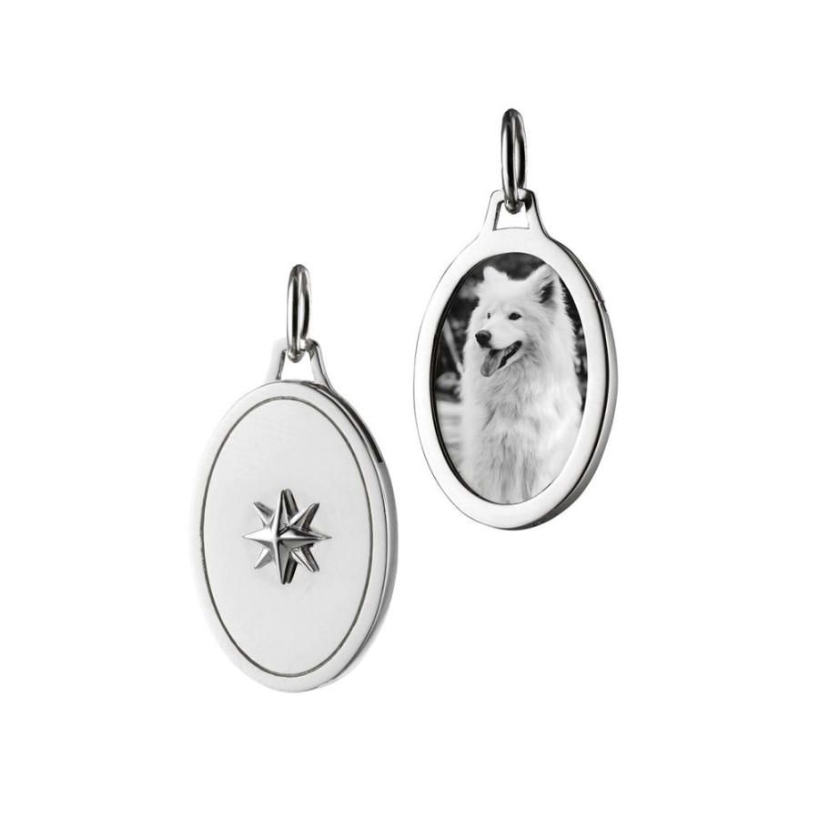 Jewelry Monica Rich Kosann | Monica Rich Kosann Sterling Silver Oval Star Half Locket