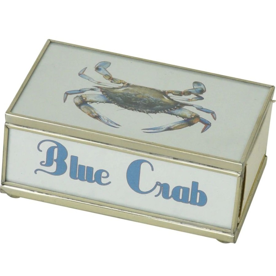 Gifts JM Piers | Jm Piers Blue Crab Matchbox Cover