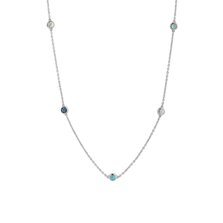 Jewelry TI SENTO - Milano | Ti Sento - Milano Turquoise Station Necklace 3944Tq