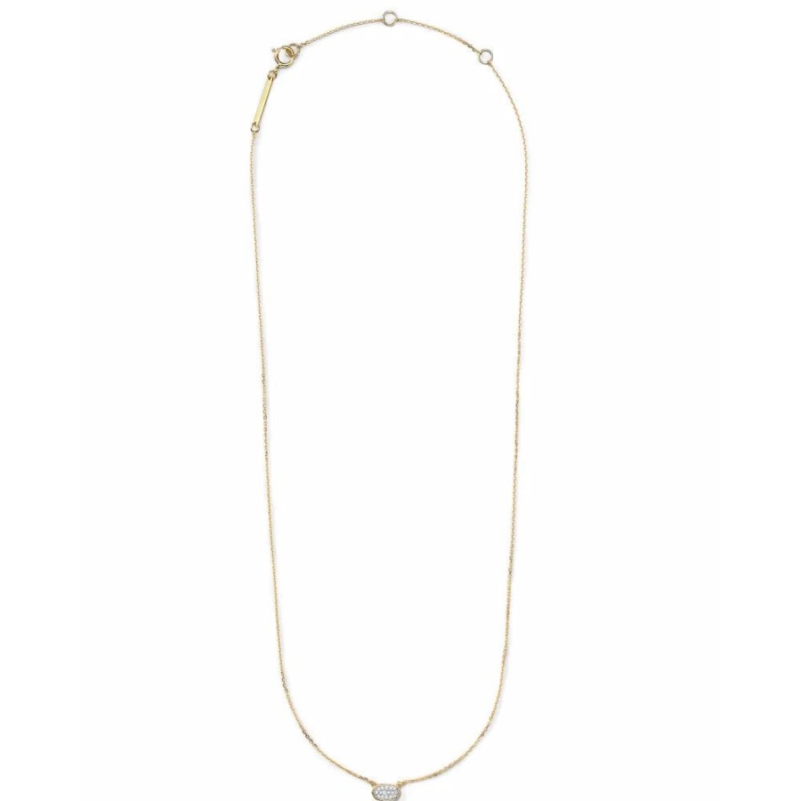 Jewelry Kendra Scott | Kendra Scott Marisa 14K Gold Pendant Necklace In White Diamond