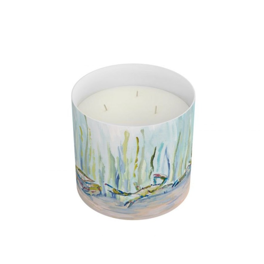 Gifts Annapolis Candle | Annapolis Candle Kim Hovell Bay Blues 3-Wick 12Oz Candle