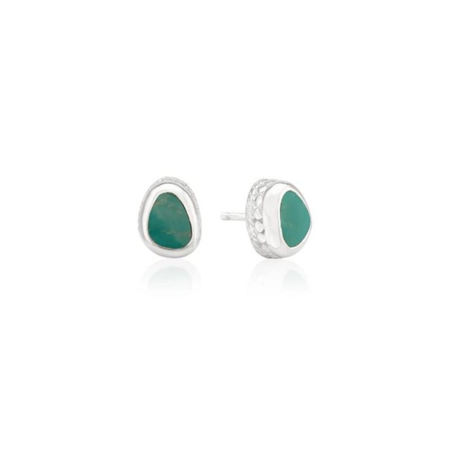 Jewelry Anna Beck | Anna Beck Turquoise Asymmetrical Stud Earrings