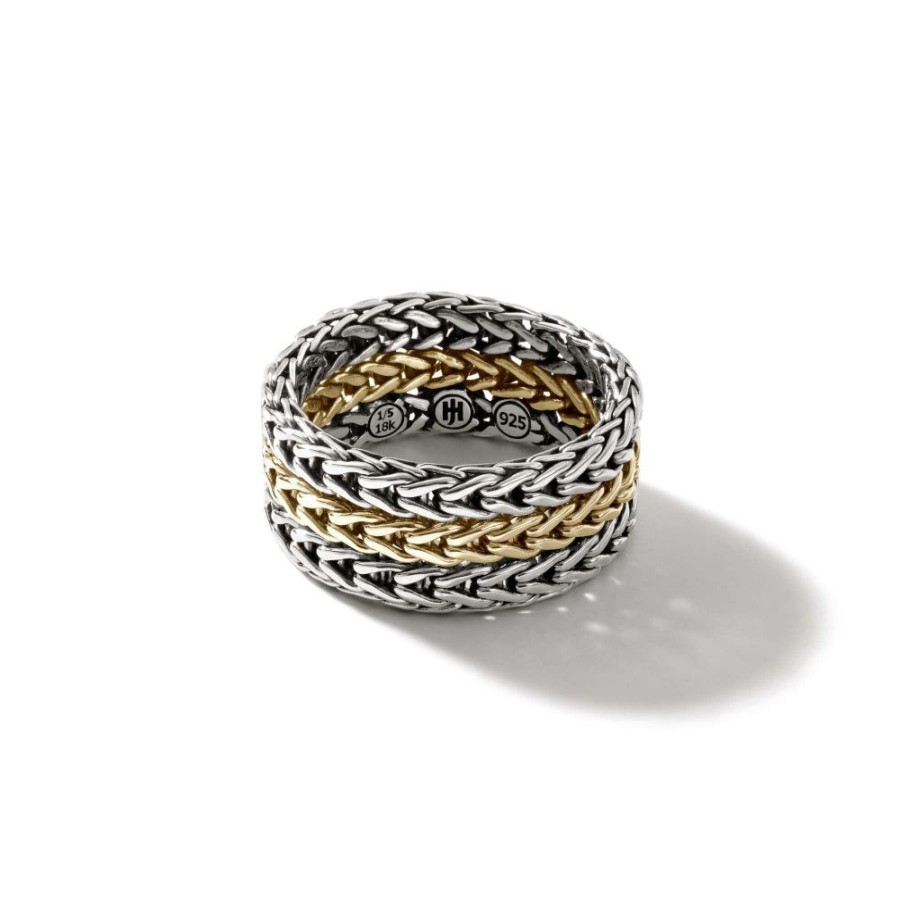 Jewelry John Hardy | John Hardy Two-Tone Chain Band Ring