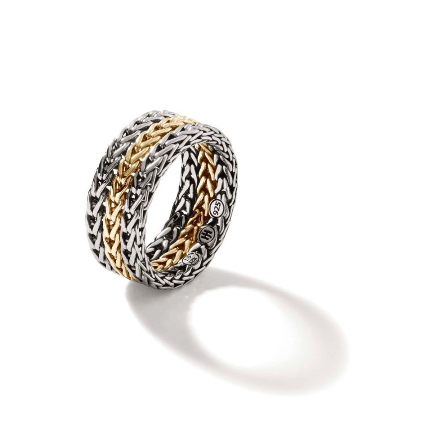 Jewelry John Hardy | John Hardy Two-Tone Chain Band Ring