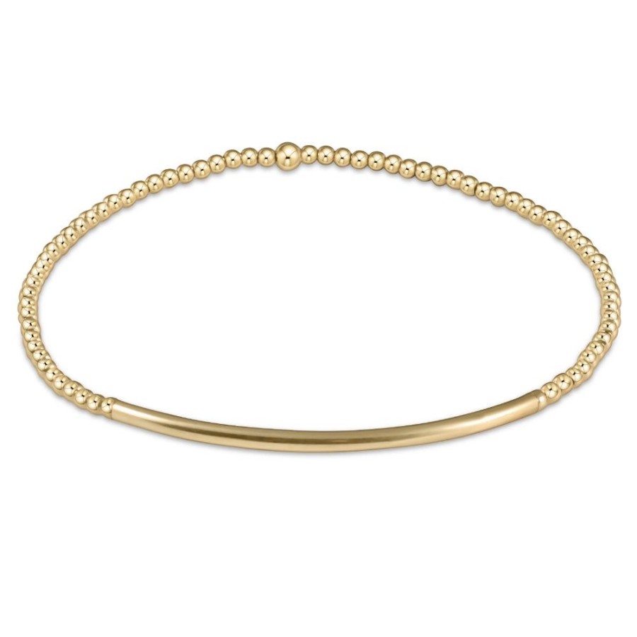 Jewelry enewton | Enewton Classic Gold Bead Bracelet - Bliss Bar Smooth