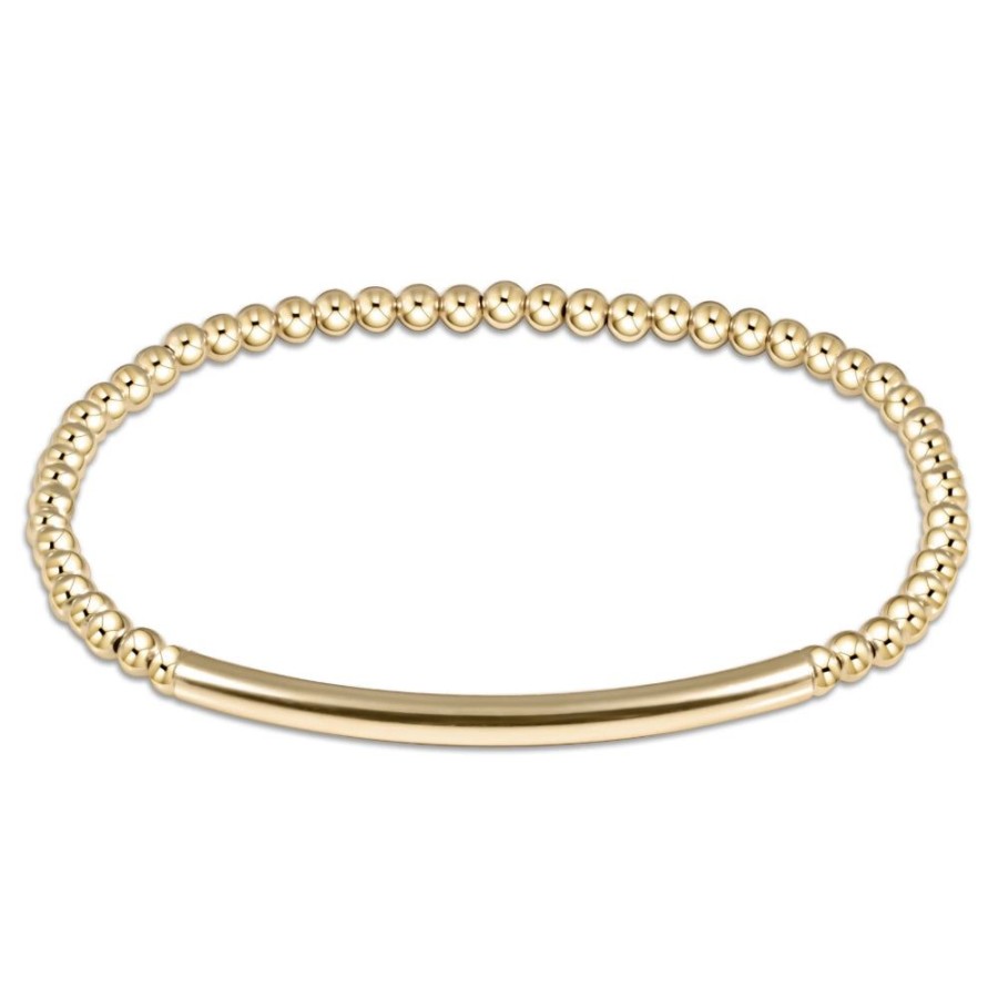 Jewelry enewton | Enewton Classic Gold Bead Bracelet - Bliss Bar Smooth