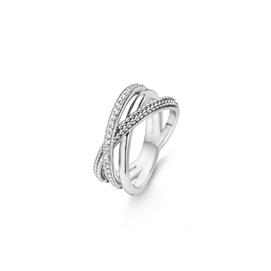 Jewelry TI SENTO - Milano | Ti Sento Triple Cross Over Ring