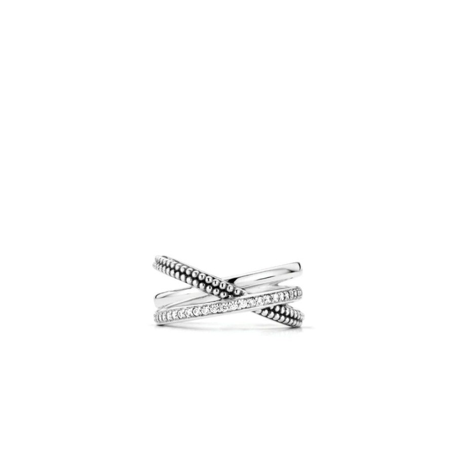 Jewelry TI SENTO - Milano | Ti Sento Triple Cross Over Ring