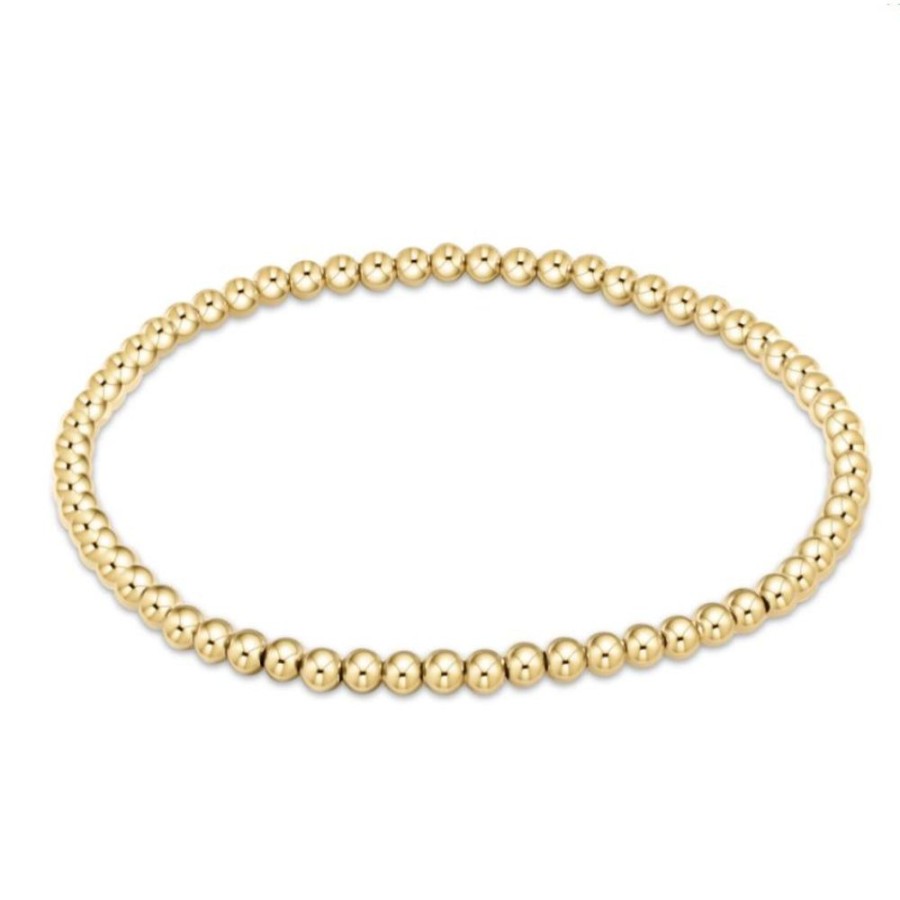 Jewelry enewton | Enewton Egirl Classic Gold 3Mm Bead Bracelet