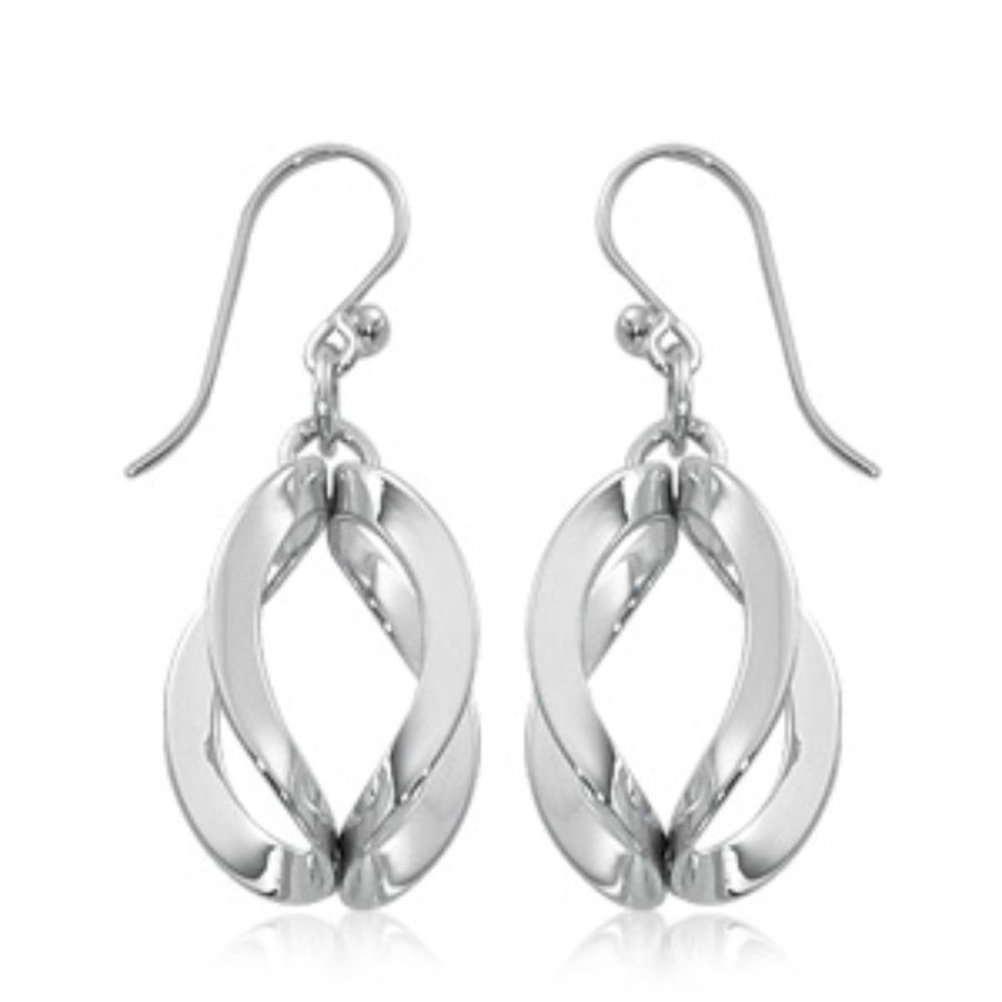 Jewelry Smyth Jewelers | Sterling Silver Double Circle Dangle Earrings