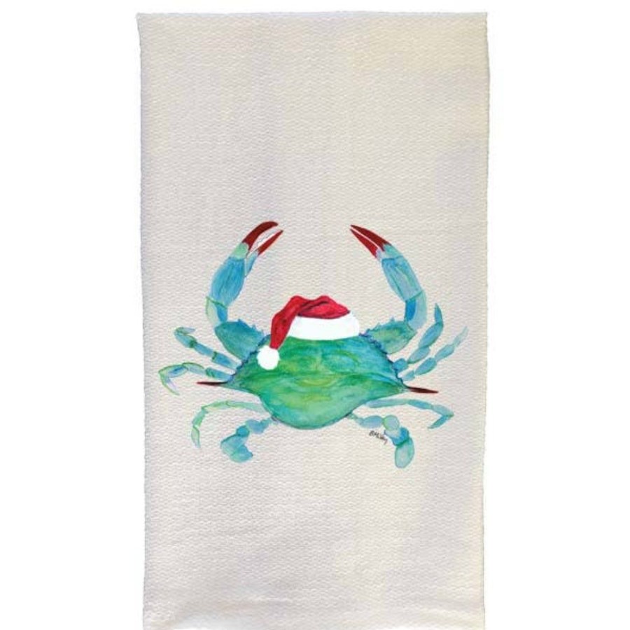 Gifts Smyth Jewelers | Santa Claws Blue Crab Kitchen Towel