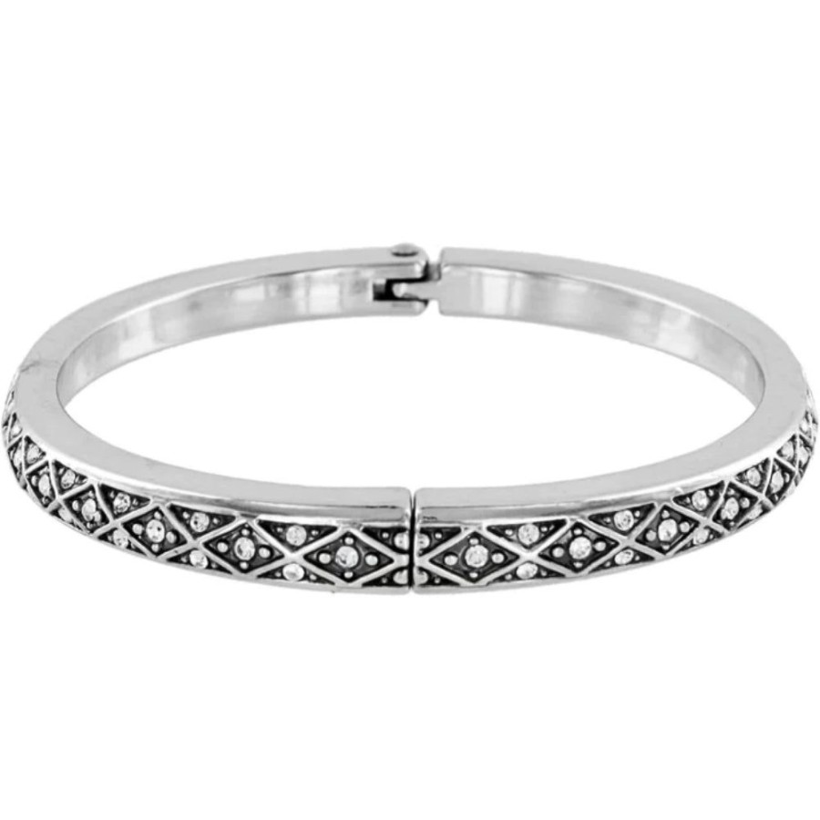 Jewelry Brighton | Brighton Crystal Hinged Bangle