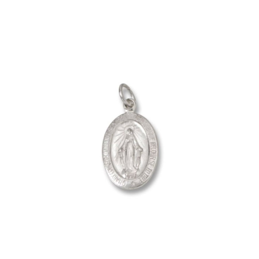 Jewelry Smyth Jewelers | Sterling Silver Miraculous Medal, 3/4"