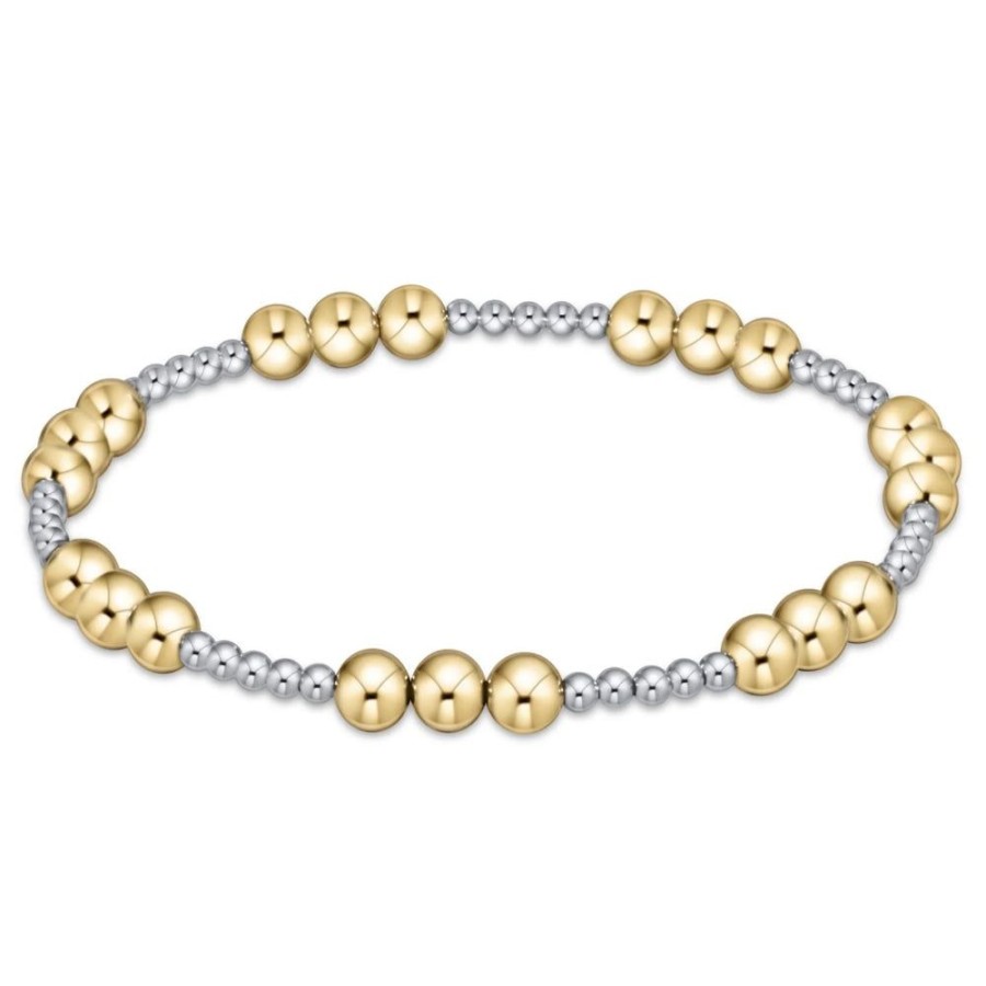 Jewelry enewton | Enewton Classic Joy Pattern Bead Bracelet - Mixed Metal