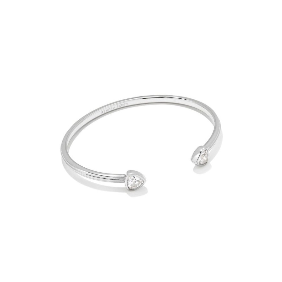 Jewelry Kendra Scott | Kendra Scott Arden Cuff Bracelet In White Crystal