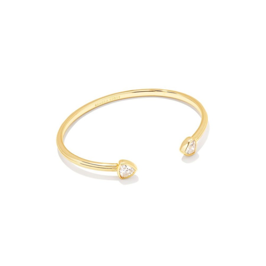 Jewelry Kendra Scott | Kendra Scott Arden Cuff Bracelet In White Crystal