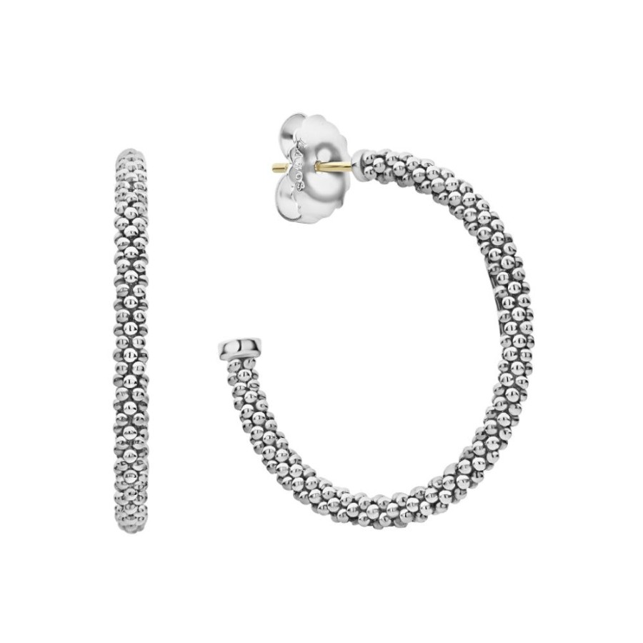 Jewelry Lagos | Lagos Signature Caviar Hoop Earrings