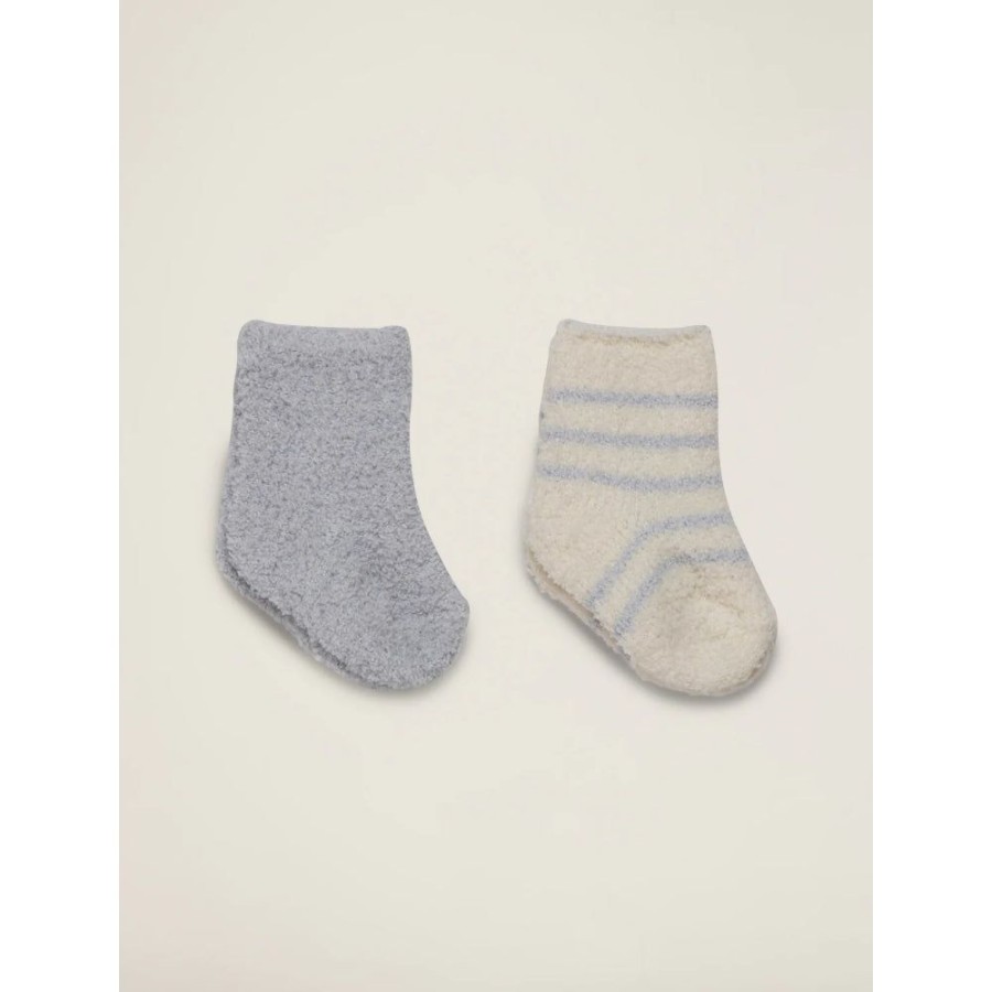 Gifts Barefoot Dreams | Barefoot Dreams Cozychic® 2 Pair Infant Sock Set