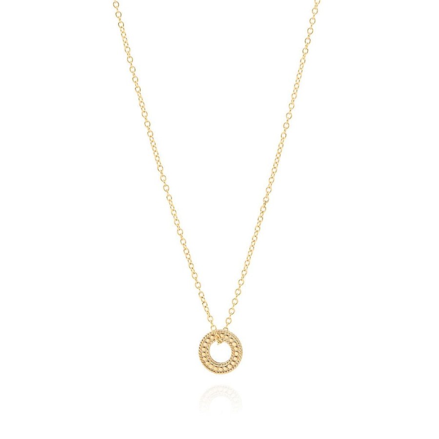 Jewelry Anna Beck | Anna Beck Circle Of Life Mini Open "O" Necklace