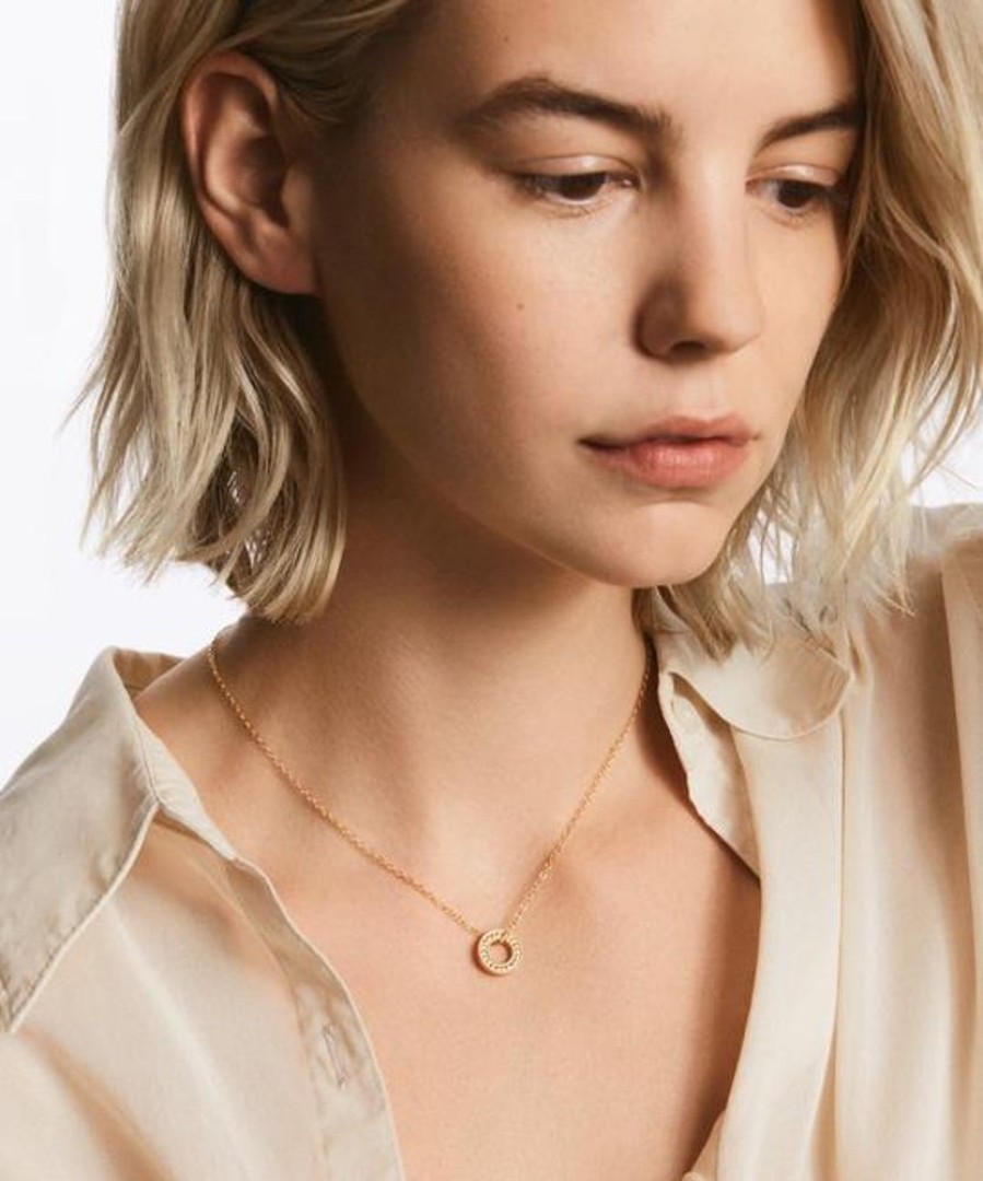 Jewelry Anna Beck | Anna Beck Circle Of Life Mini Open "O" Necklace